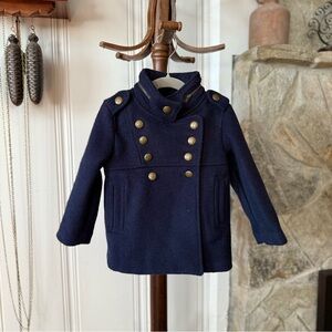 Stella McCartney x Baby GAP Wool Battalion Style Peacoat